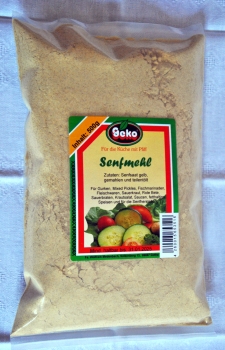 Senfmehl, gelb - Senfpulver 500g - Senfsaat, gemahlen von GEKO® # 5412